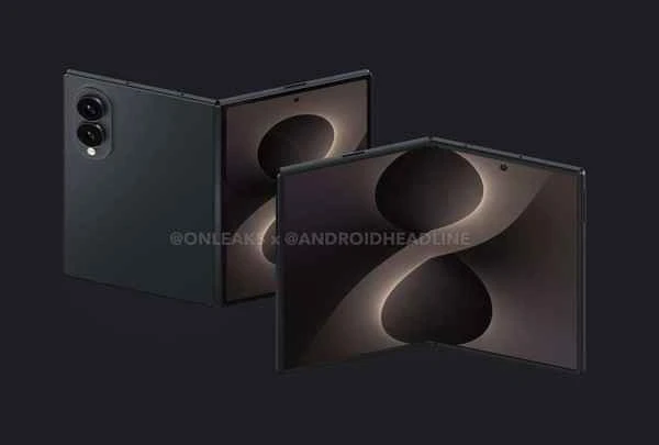 Das Design des Samsung Wide Fold wurde enthüllt; es verfügt über zwei rückseitige Kameras. 三星Wide Fold宽折叠屏外观设计曝光 后置双摄镜头